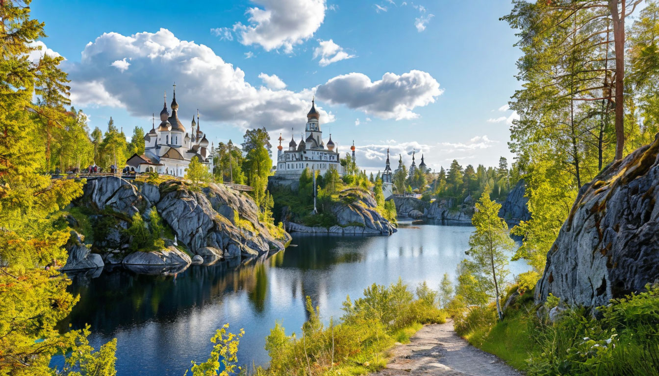 Из Москвы в Карелию на машине: Рускеала и Кижи