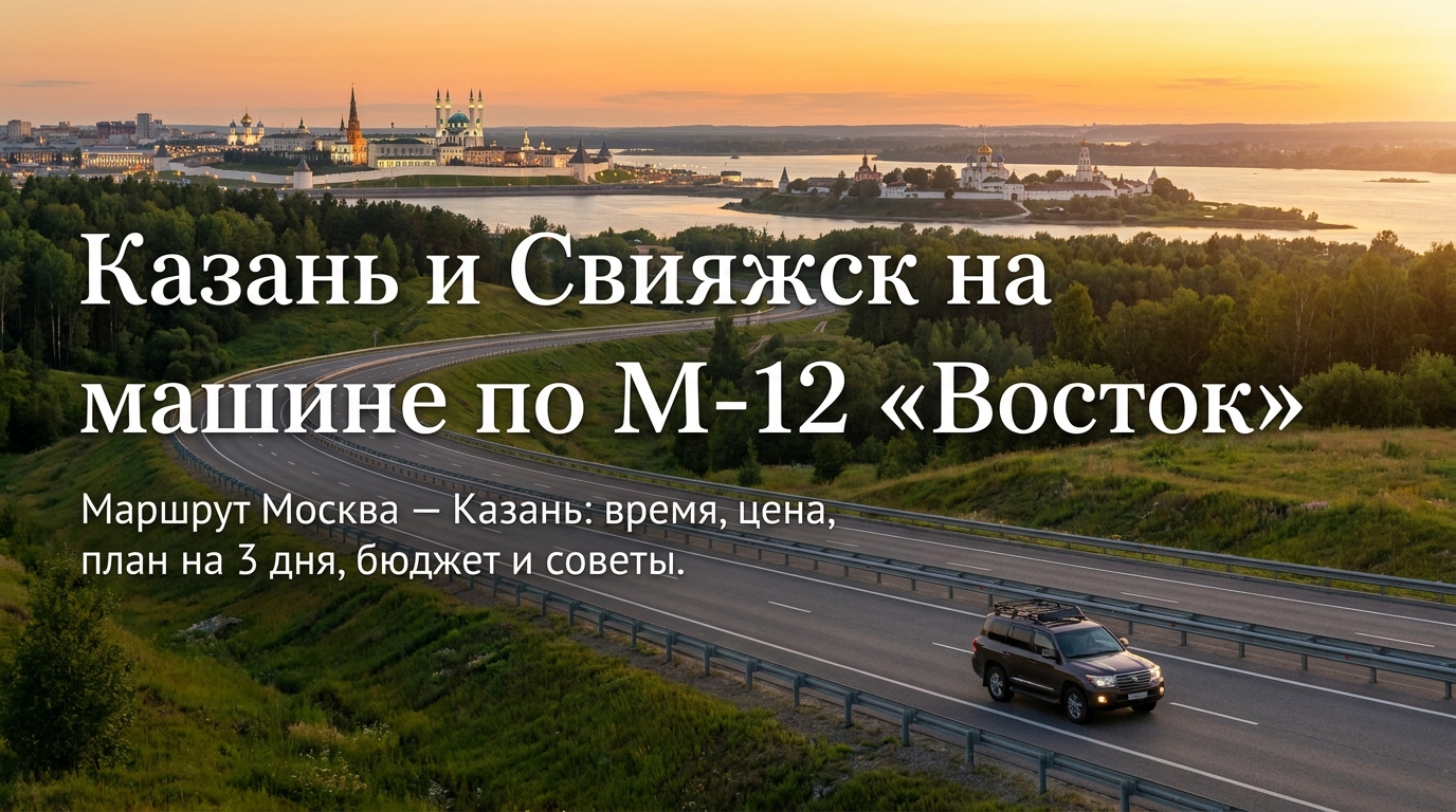 Казань и Свияжск на машине по М-12 «Восток»