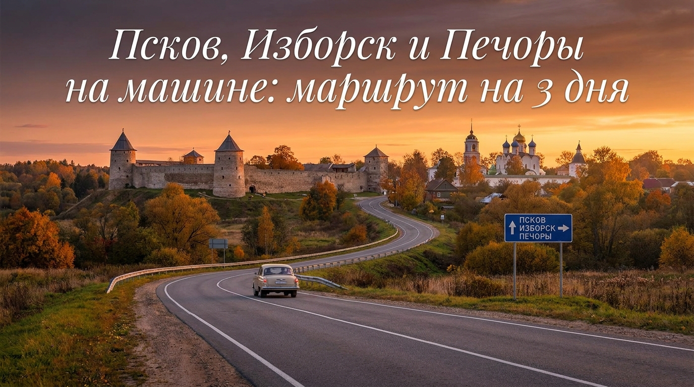 Псков, Изборск и Печоры на машине: маршрут на 3 дня