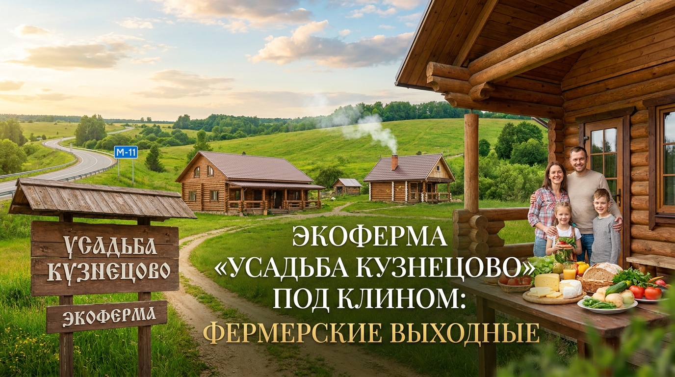 Экоферма «Усадьба Кузнецово» под Клином: фермерские выходные