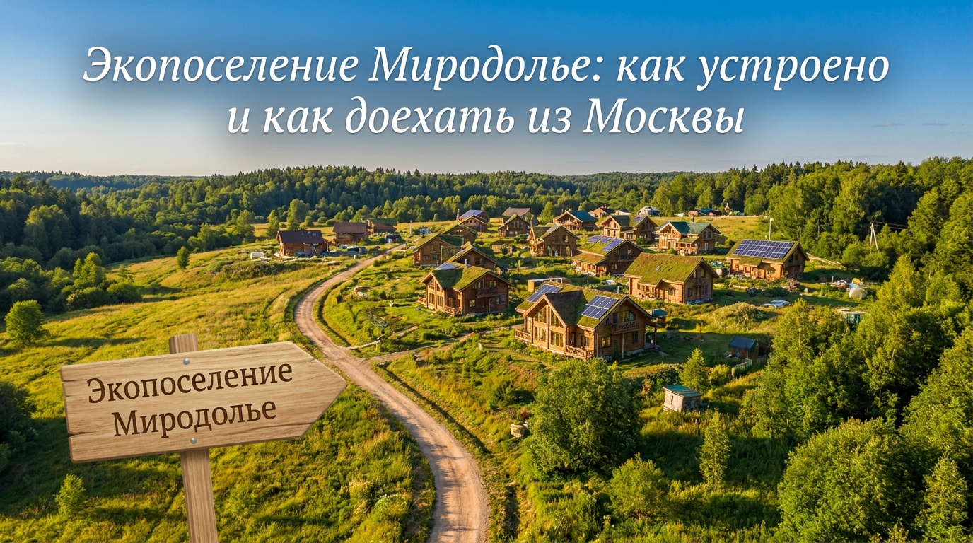 Экопоселение Миродолье: как устроено и как доехать из Москвы