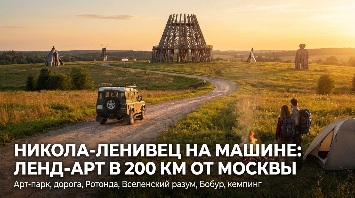Никола-Ленивец на машине: ленд-арт в 200 км от Москвы